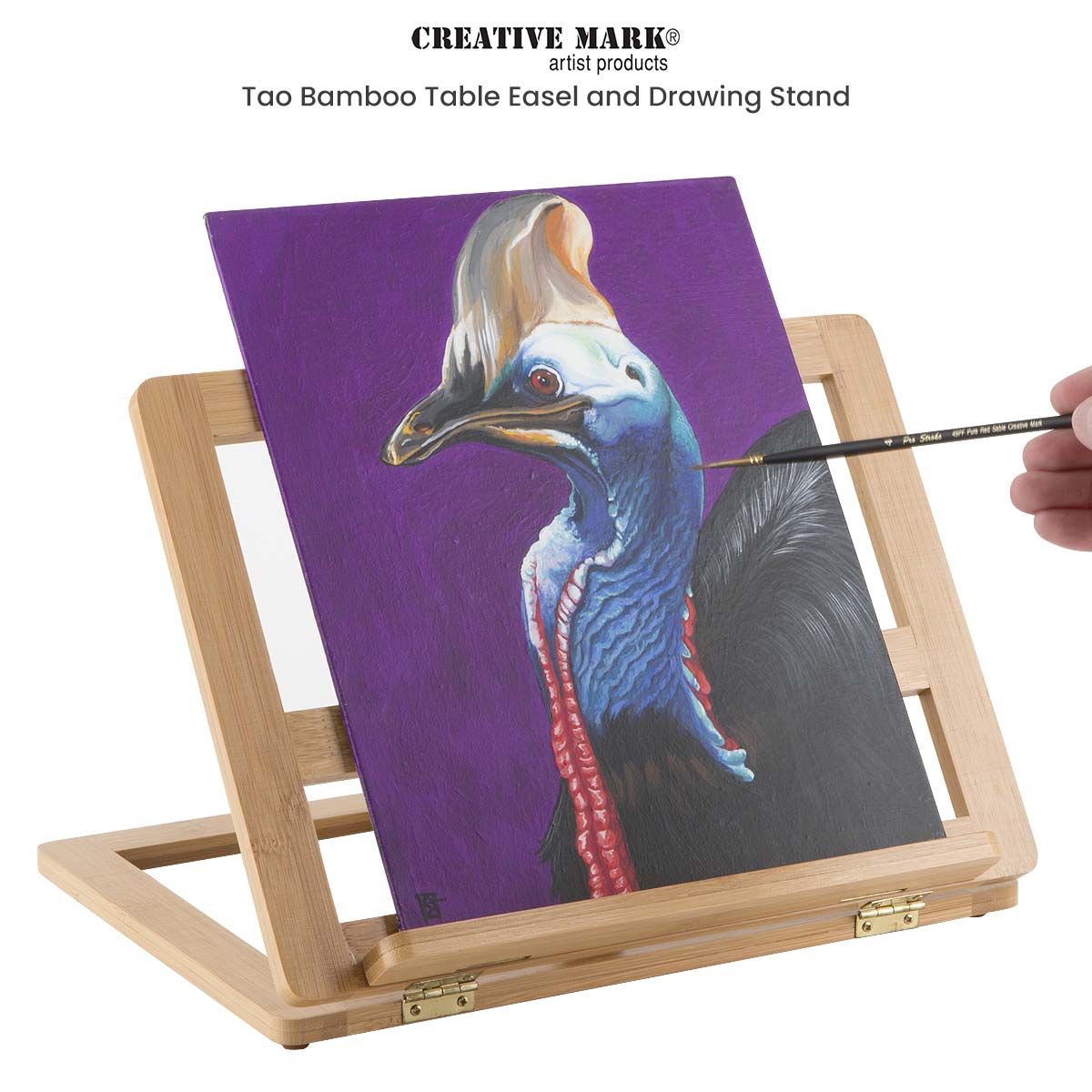 Standholder Desk Easel Cell Stand Accessories Desk Painting Tentacle Mini Wooden Easels Wood tableDisplay Easel Brush