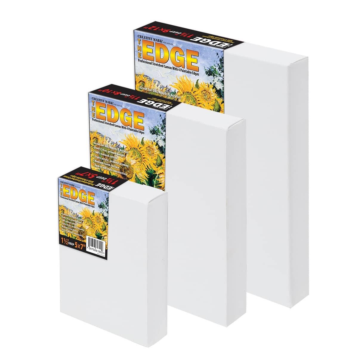 The Edge All Media 1-1/2” Deep Singles, Boxes of 3 & Packs of 9