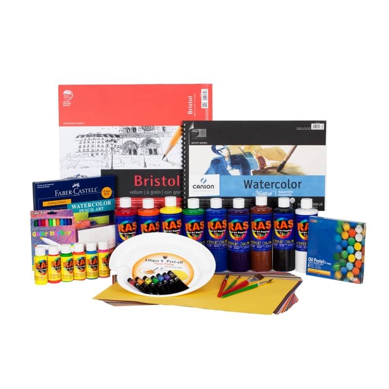 Complete Home School Art Studio Supply Kit 3rd Grade