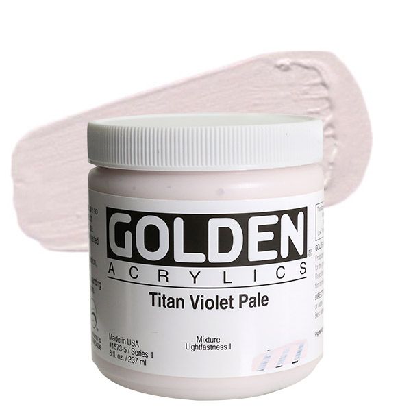 Golden Heavy Body Acrylic 8oz Titan Violet Pale