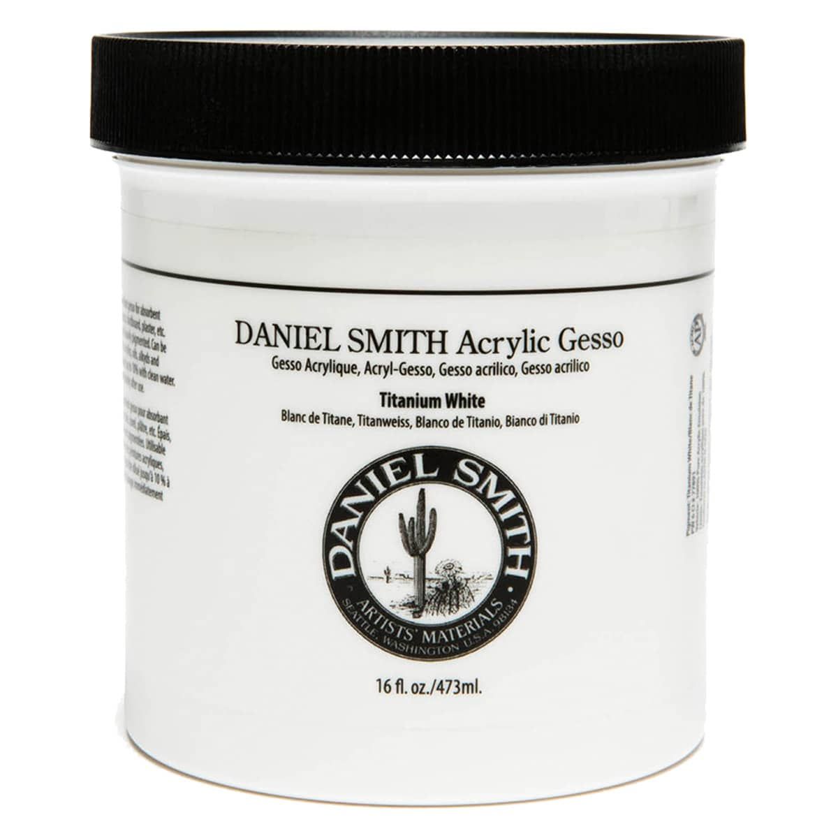 Daniel Smith Acrylic Gesso - White, 16 oz