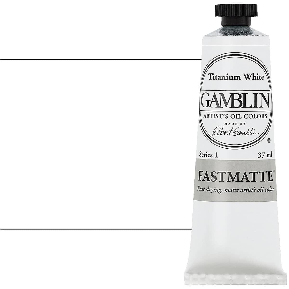 Gamblin FastMatte Alkyd Oil Titanium White 37 ml.