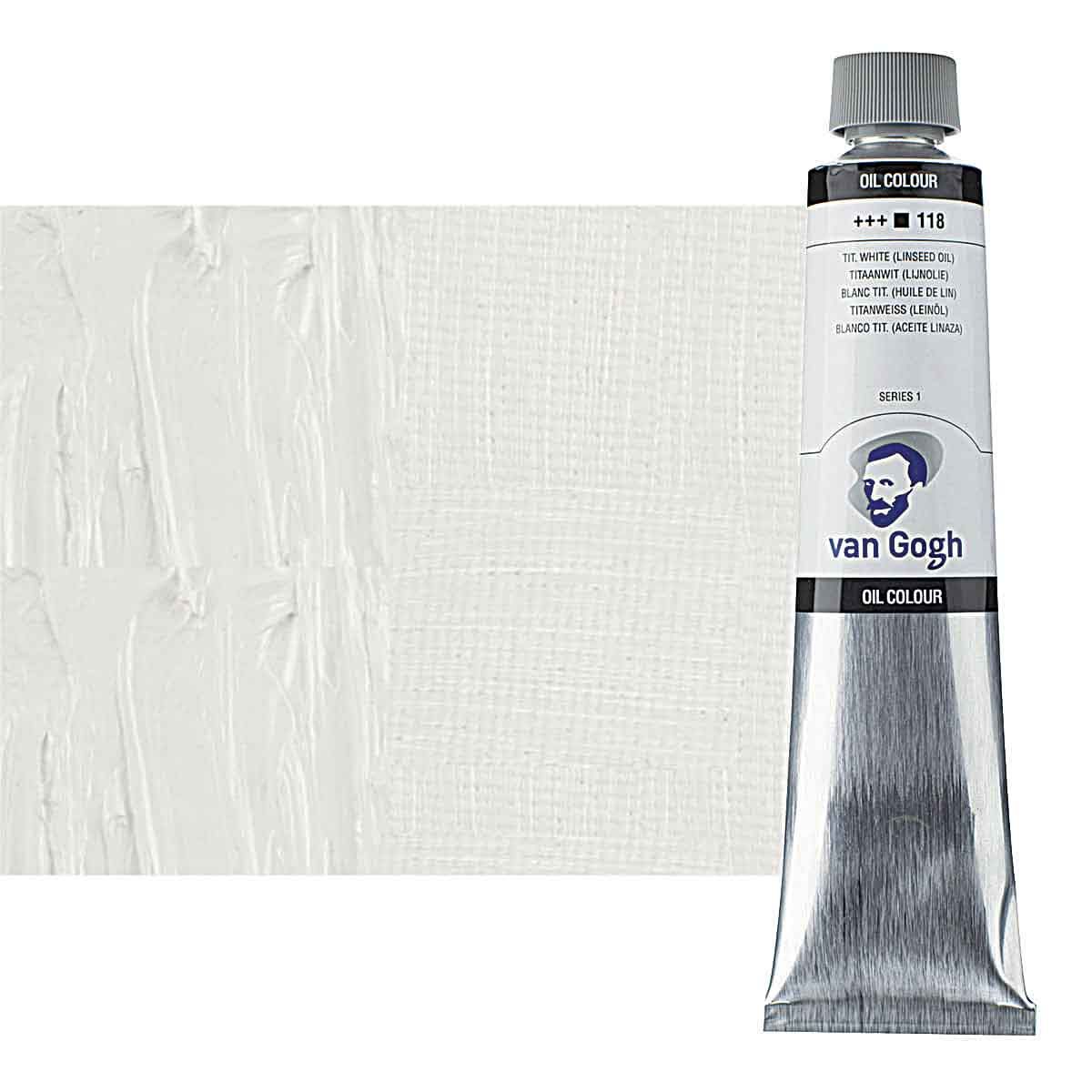 Van Gogh Oil Color, 200ml Titanium White Linseed Tube | Jerry's Artarama