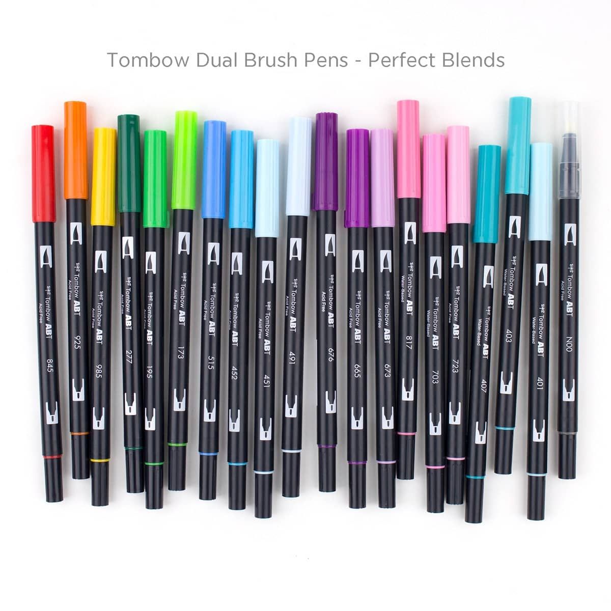 Tombow Dual Brush Pen - 20 Pen Set - Neutral Palette