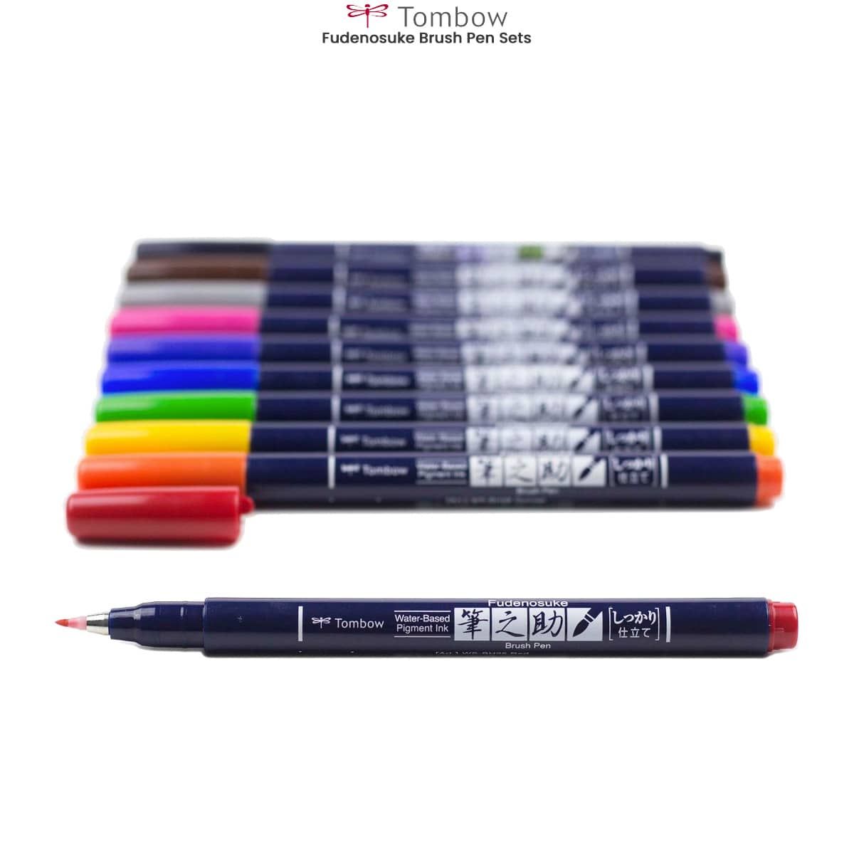 Tombow Fudenosuke Brush Pen Sets