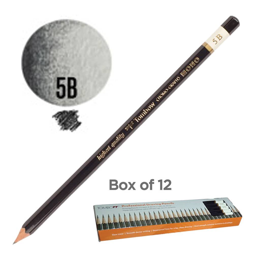 Tombow Mono Drawing Pencil Set of 12 - 5B