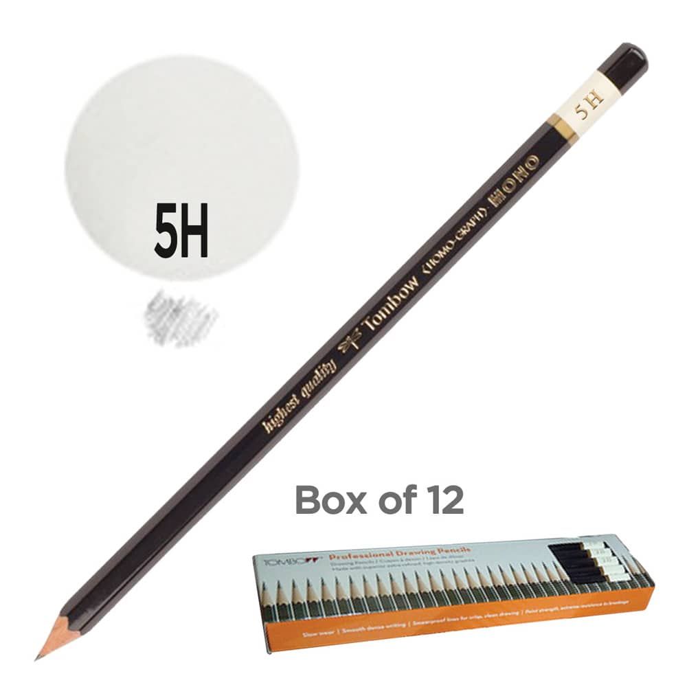 Tombow Mono Pro Drawing Pencil Set of 12 - 5H