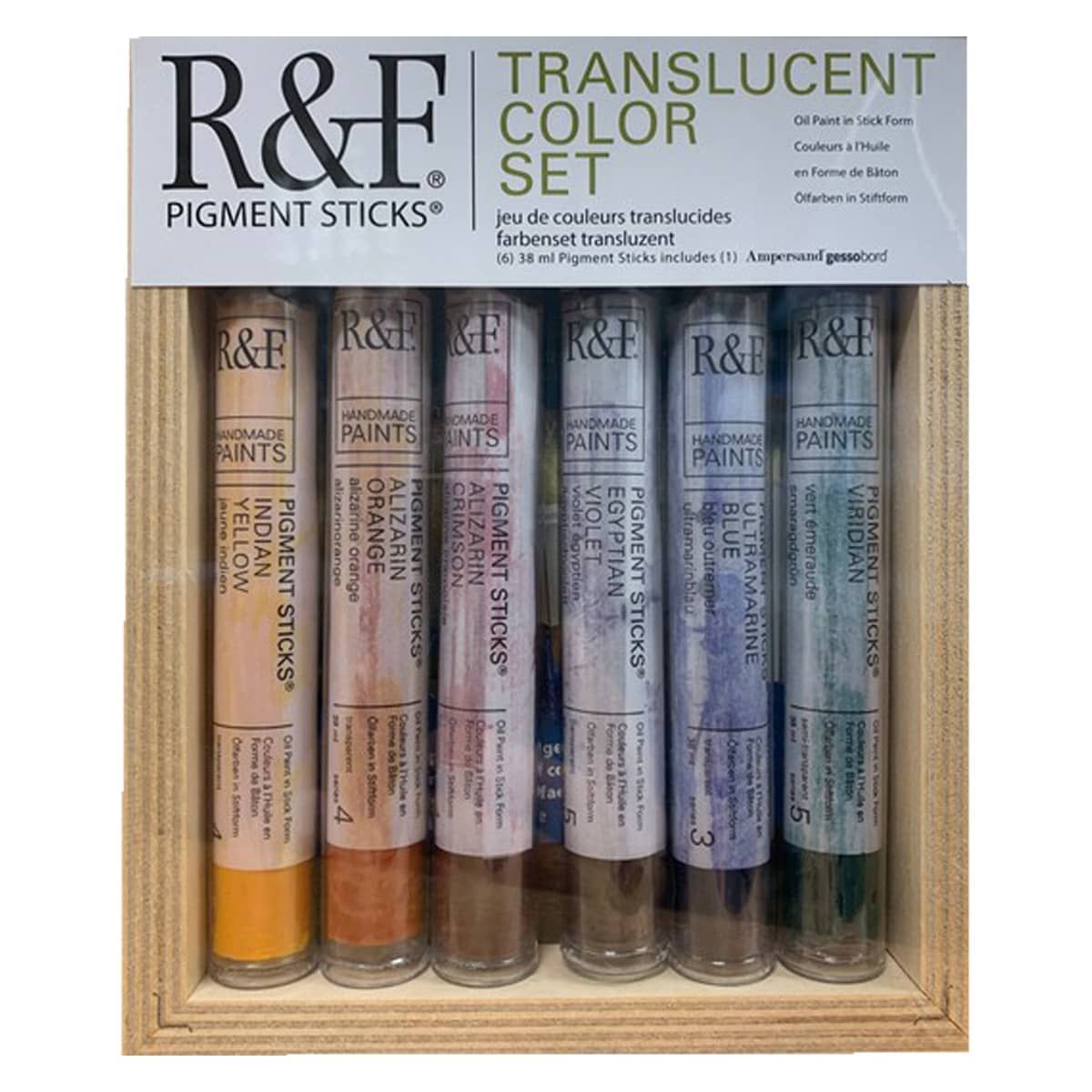 R&F Pigment Sticks Set of 6 - Translucent Colors