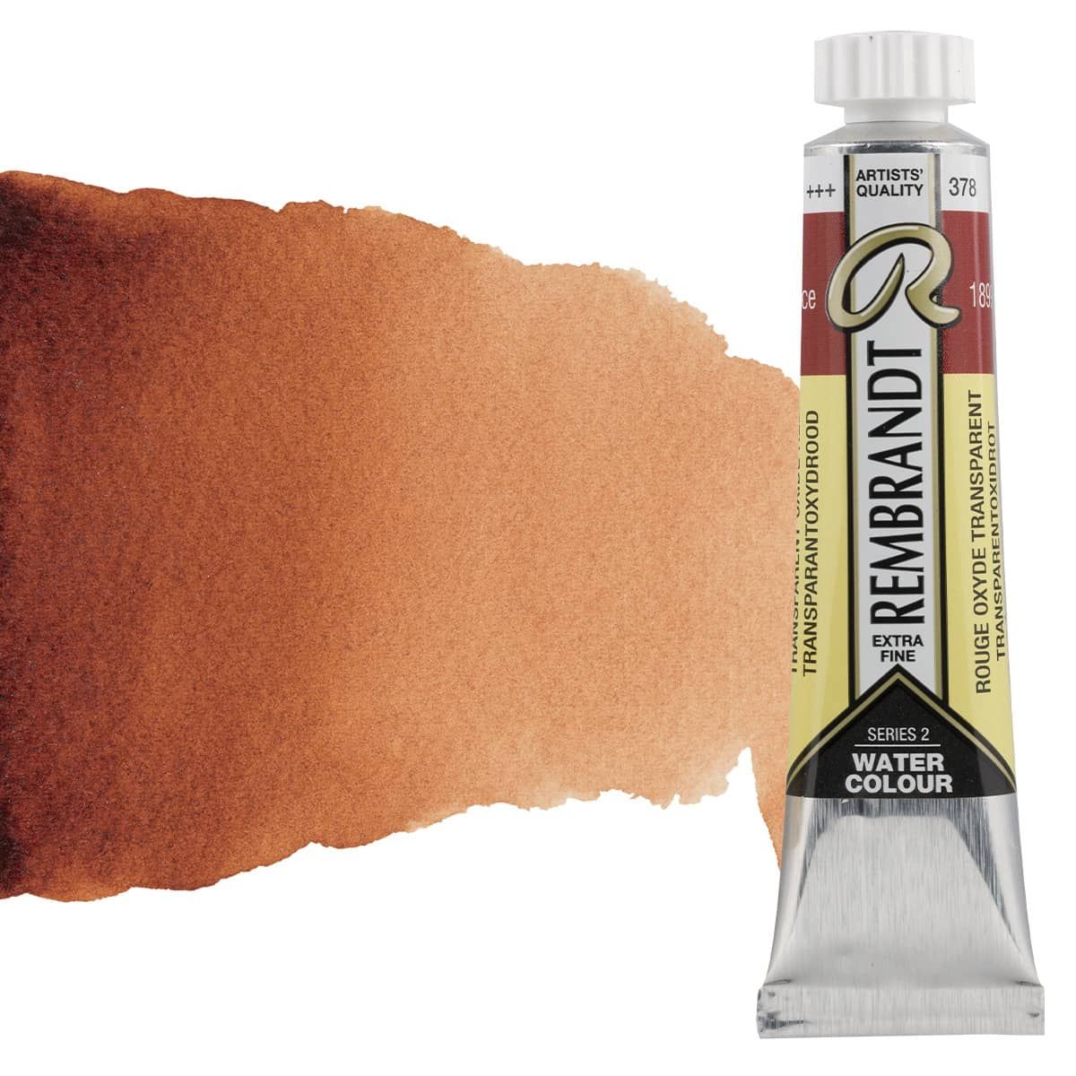 Rembrandt Artists' Watercolor, Transparent Oxide Red 20ml Tube Jerry
