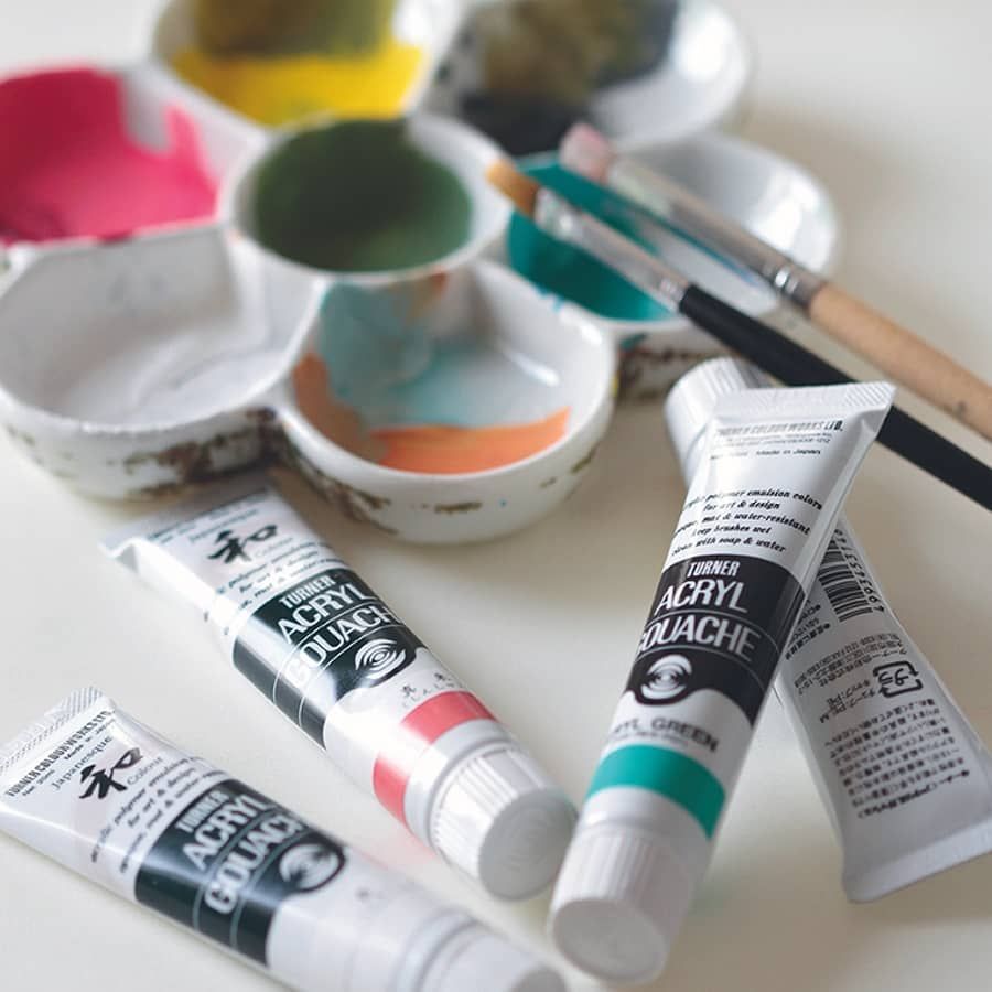 Turner Acryl Gouache Set Yusuke Nakamura n.2 - 12 assorted 11ml tubes of acryl  gouache - Schleiper - e-shop express