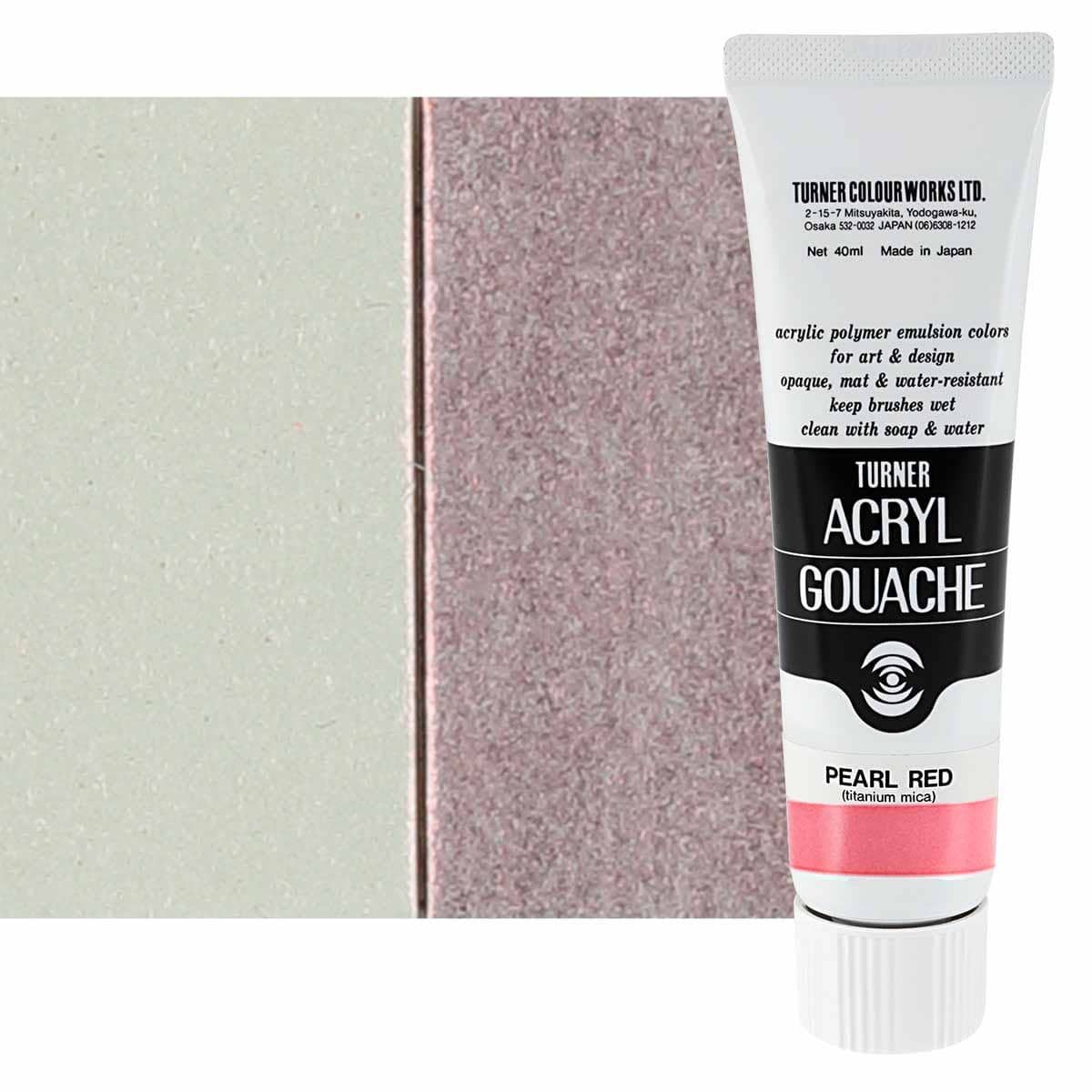 Turner Artist Acryl Gouache Pearl Interference Red , 40ml Jerry's