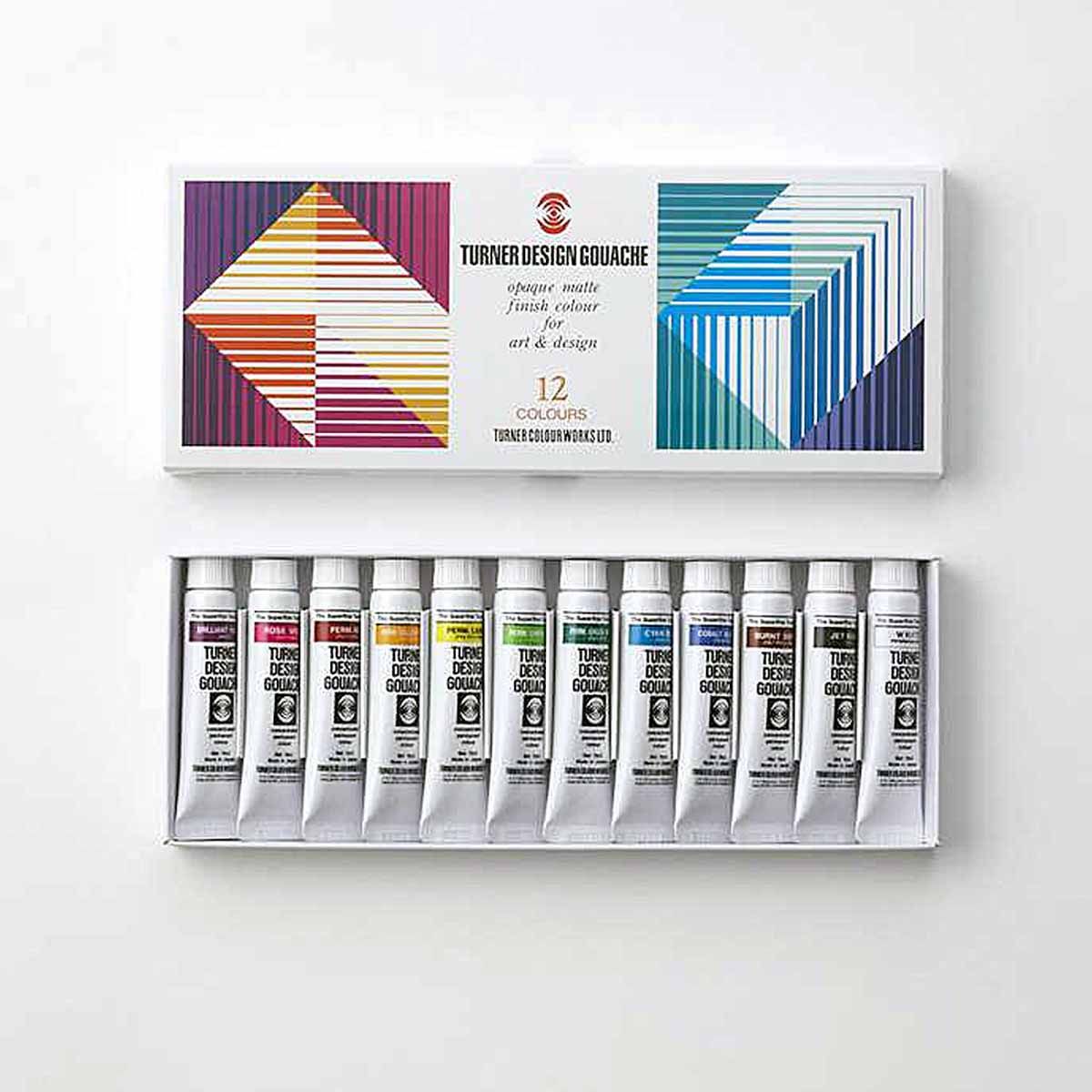 Turner Design Gouache Set of 12, 11ml Tubes