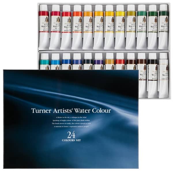 Turner Watercolors Professional Set Set of 24 15ml Tubes Assorted Colors