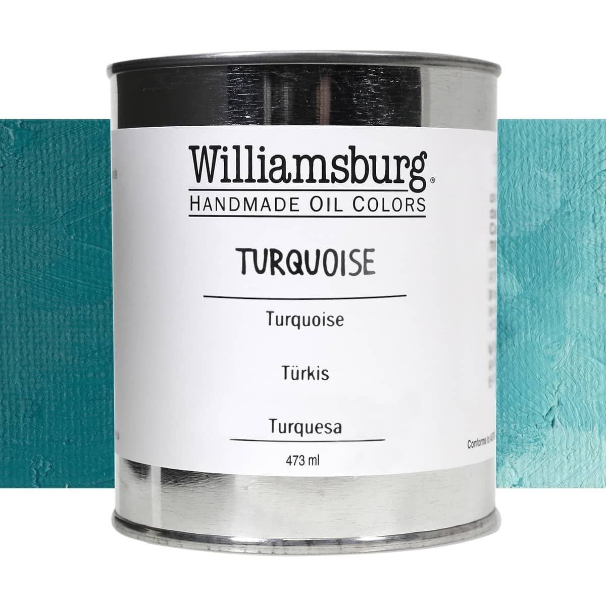 Williamsburg Oil Color 473 ml Can Turquoise
