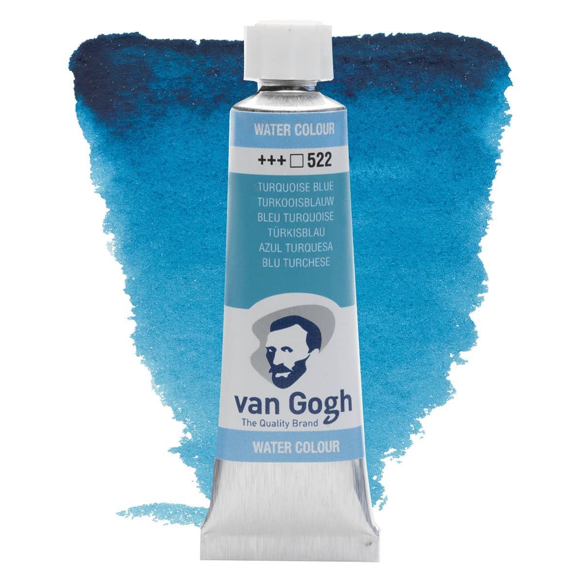 Van Gogh Watercolors Turquoise Blue, 10ml Tube Jerry's Artarama