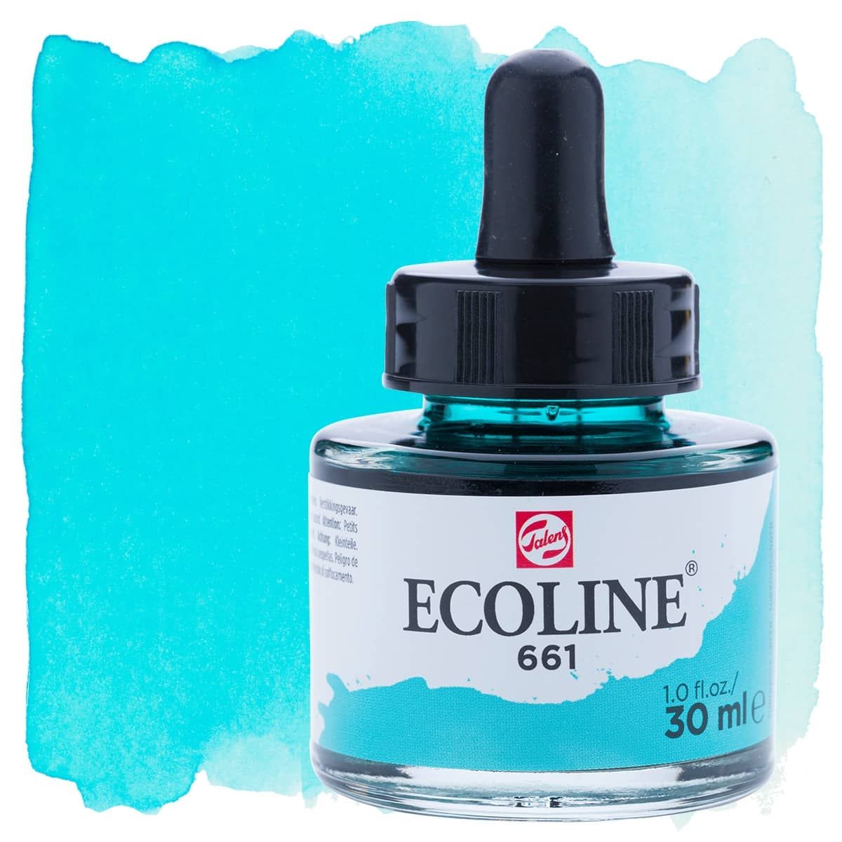 Ecoline Liquid Watercolor 30ml Pipette Jar Turquoise Green