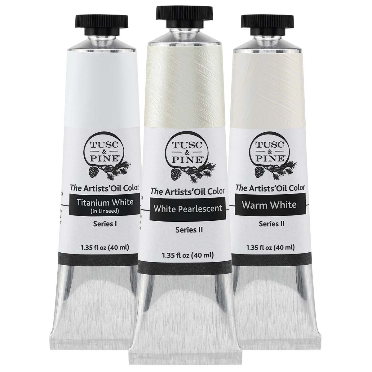 Tusc & Pine Oil Color Whites Set of 3, 40ml Tubes | Jerry's Artarama