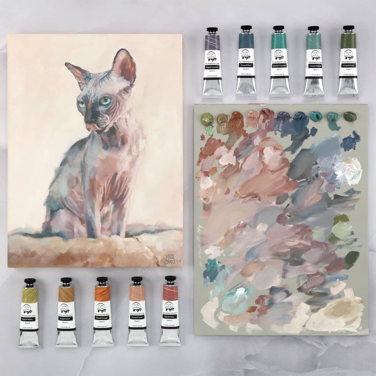 Pre-mixed neutral grays, no guesswork