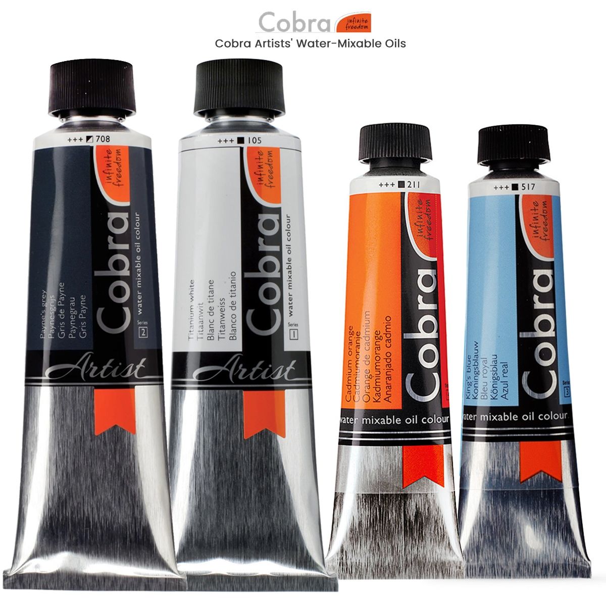 Cobra Water Mixable Oil Color 40ml Raw Sienna