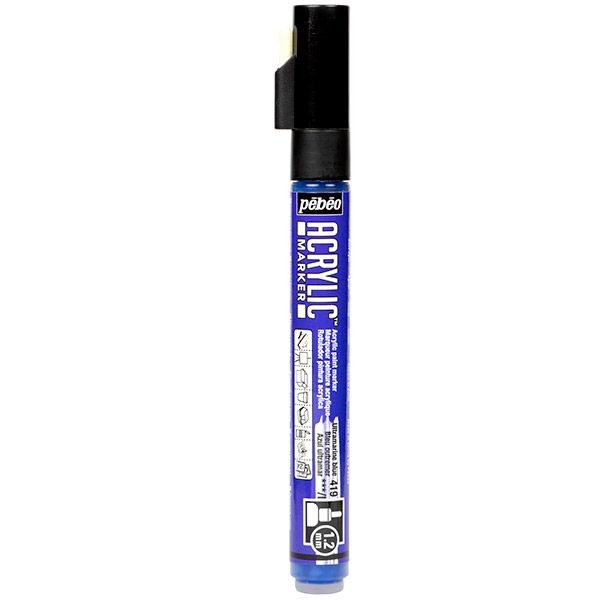Pebeo Acrylic Marker 1.2mm - Ultramarine Blue