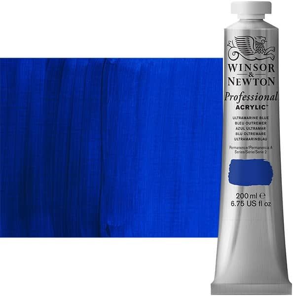 Winsor & Newton Professional Acrylic Ultramarine Blue 200 ml