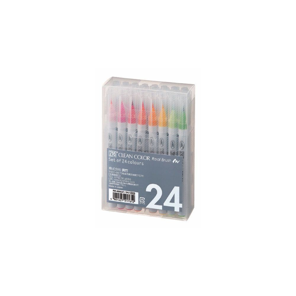 Zig Clean Color Brush Marker Set of 24
