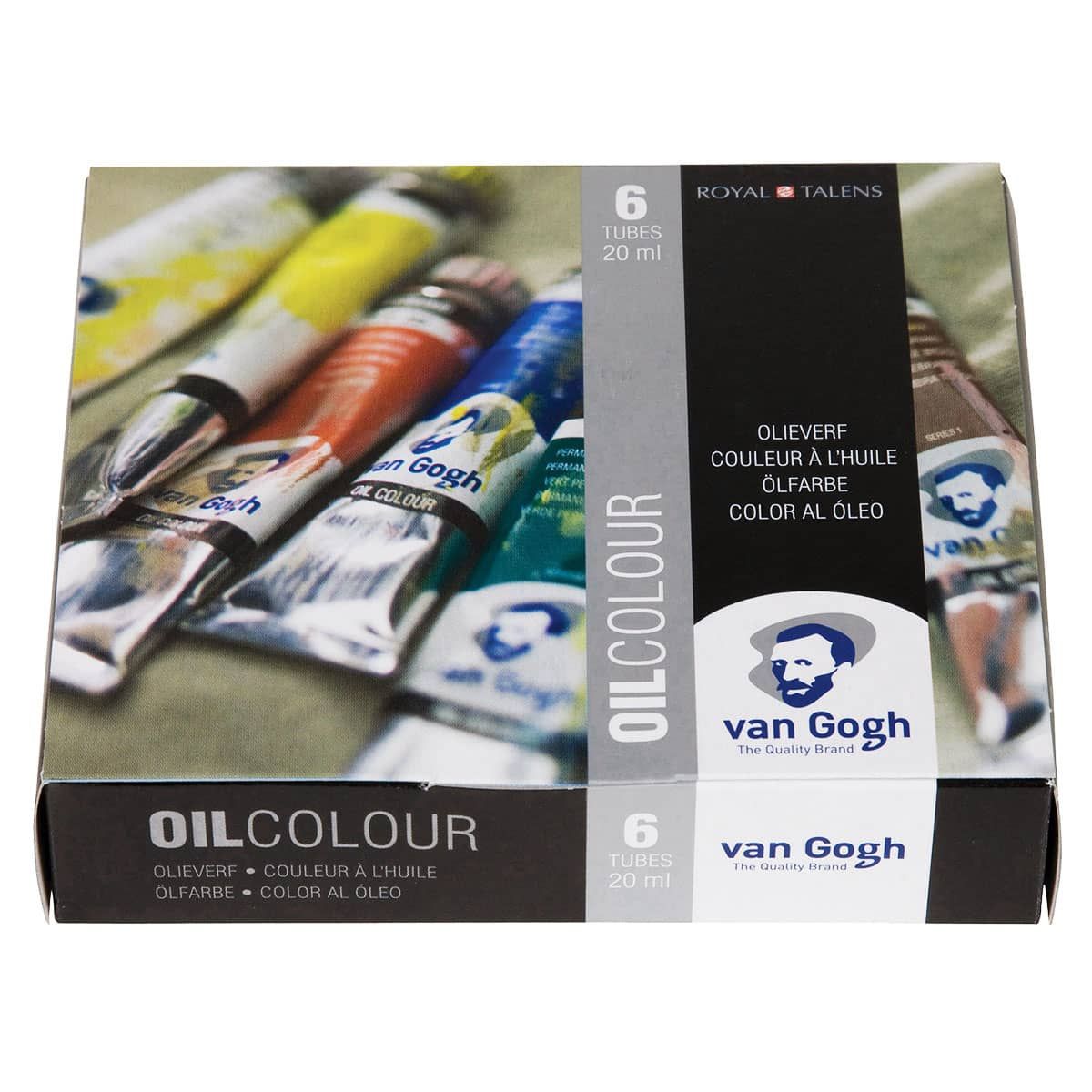 Van Gogh Oil Paint Starter Set of 6, 20ml Colors