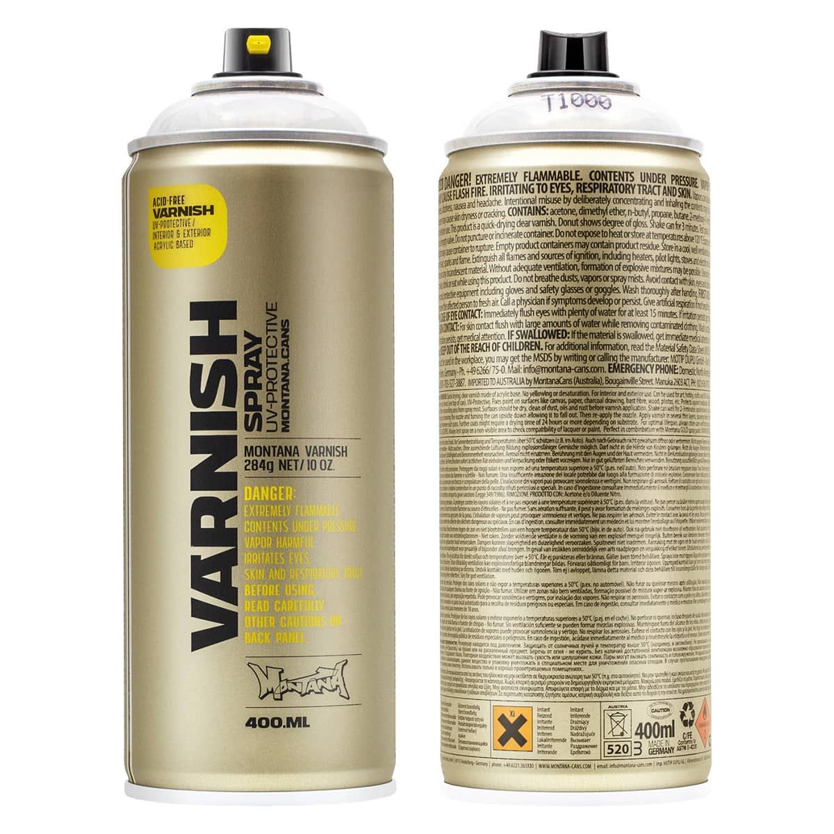 Montana Tech Spray, Gloss Varnish - 400ml Can