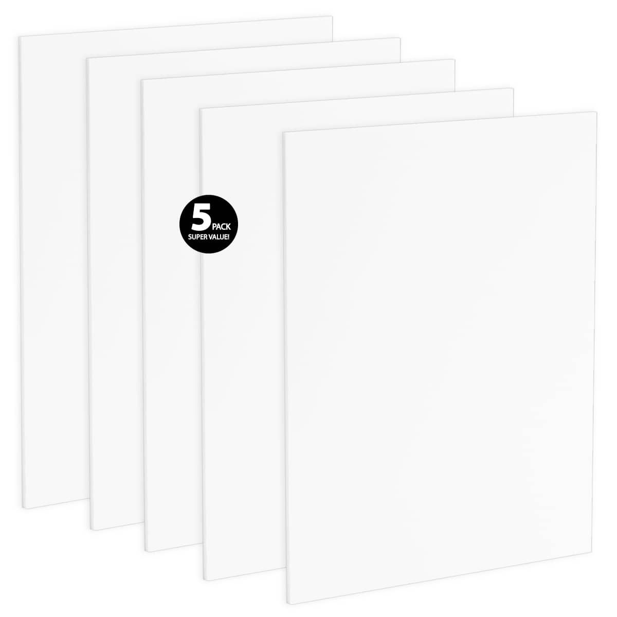 Viewpoint Acid-Free White Foam Backing 8.5x11", 1/8" Thick 5 Pack