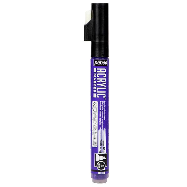 Pebeo Chisel Acrylic Marker 4mm - Violet