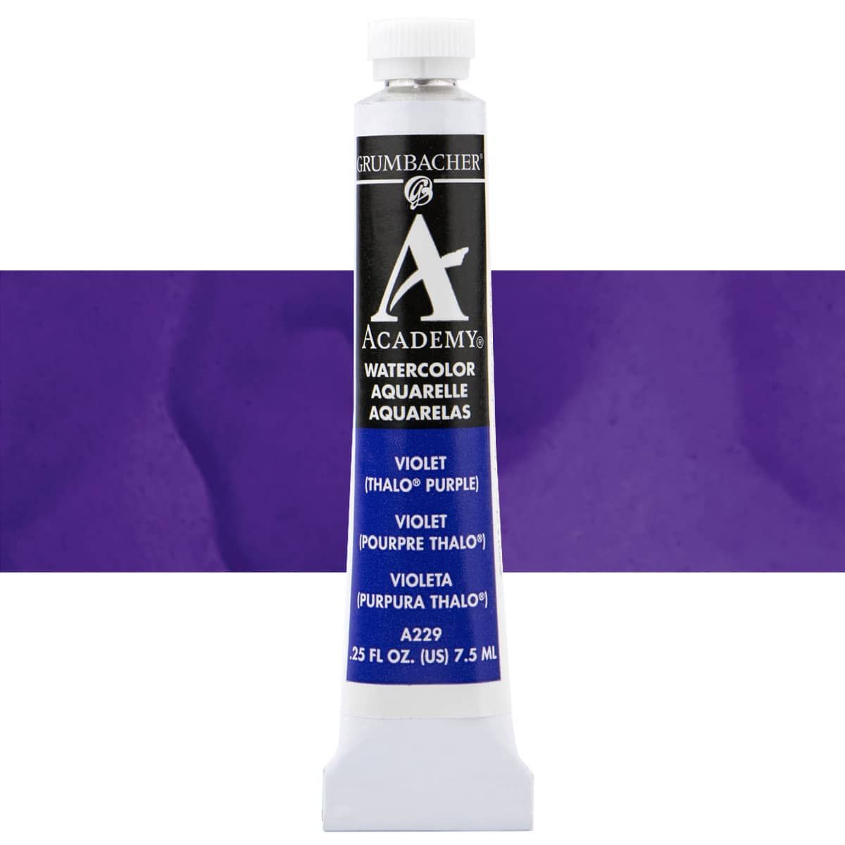 Grumbacher Academy Watercolor, Violet - 7.5 ml Tube