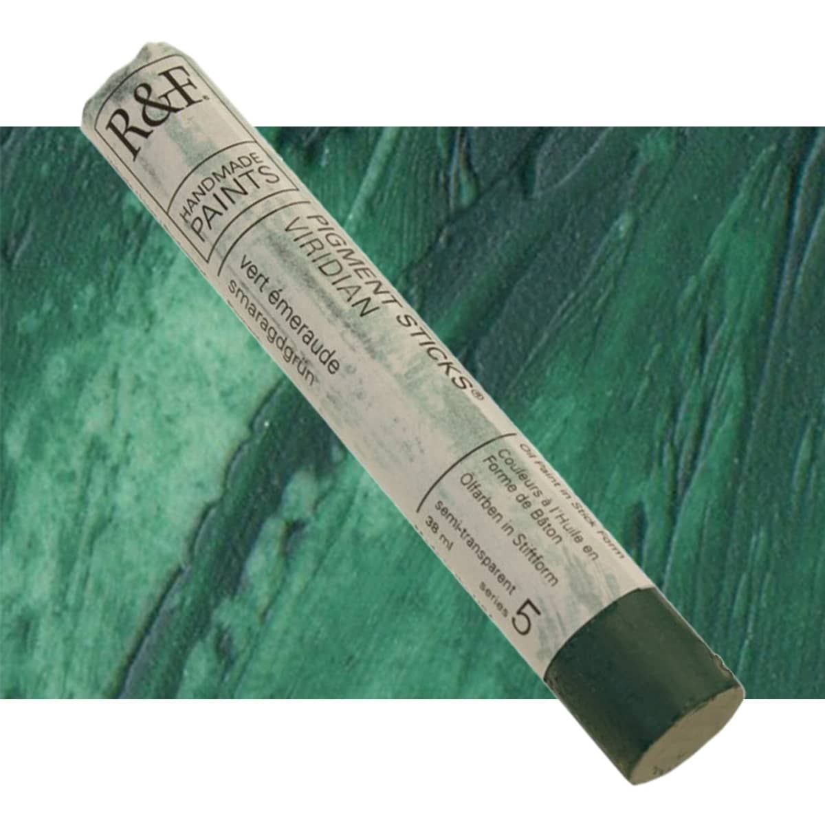 R&F Pigment Stick 38ml Cerulean Extra Pallido, Colore Ad Olio In Cera, Blu Ceruleo