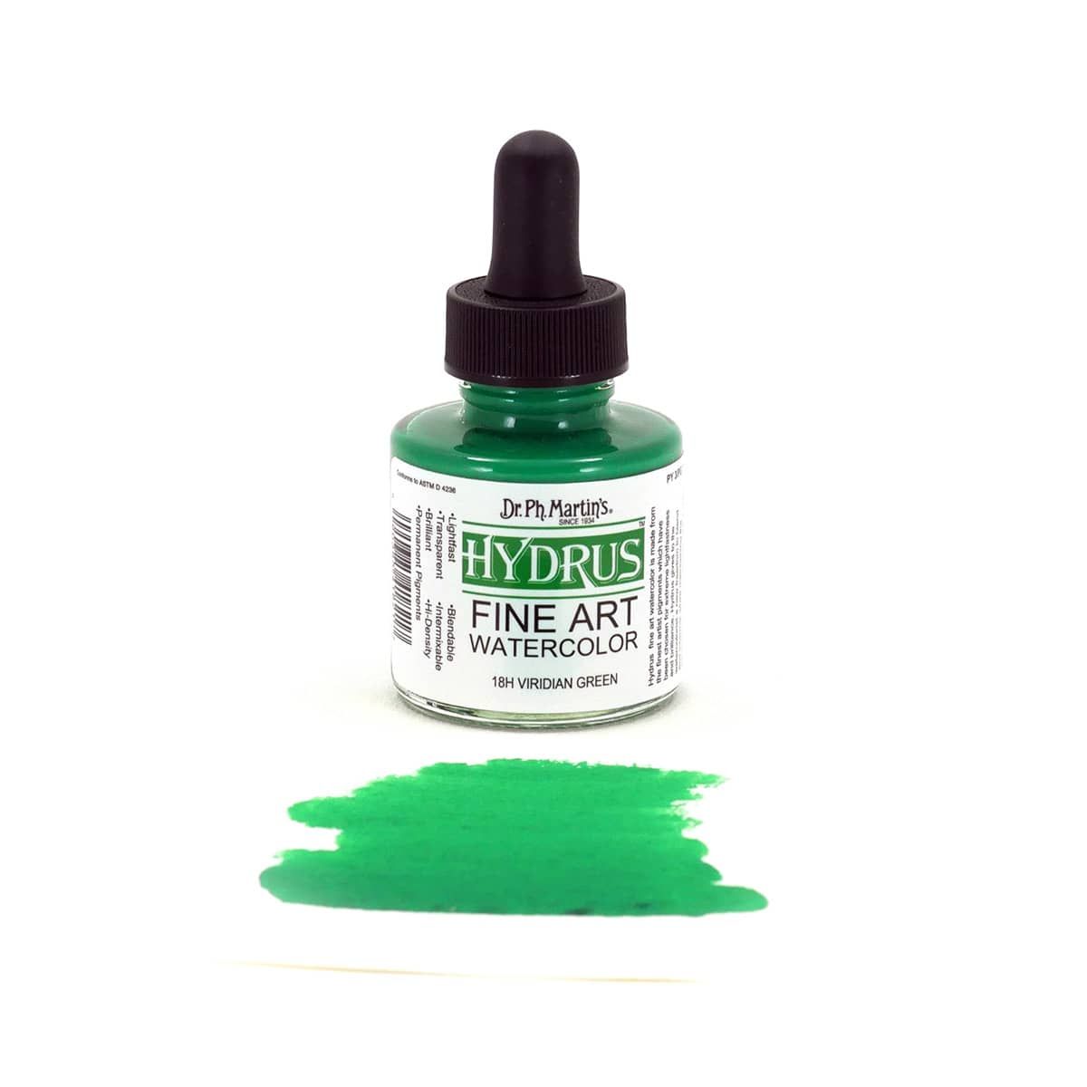 Hydrus Watercolor 1 oz Bottle - Viridian Green