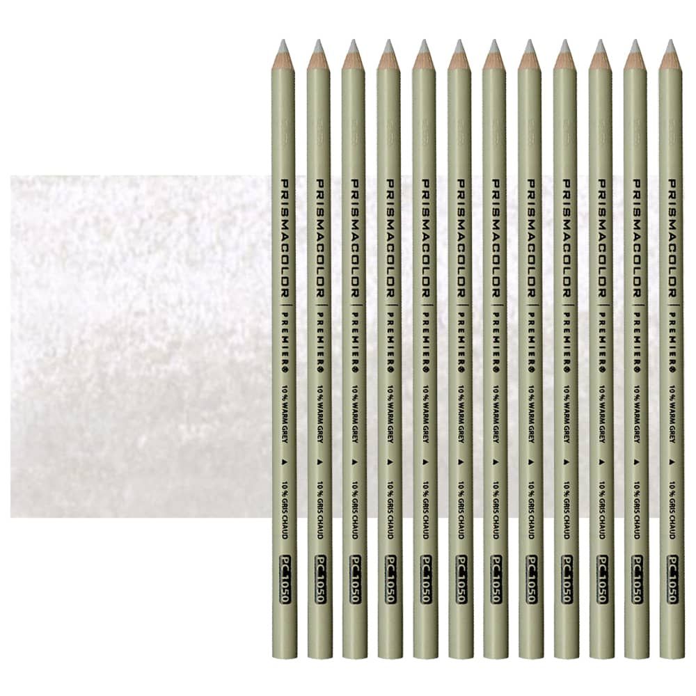 Prismacolor Premier Colored Pencil PC1050 Warm Gray 10 (Set of 12