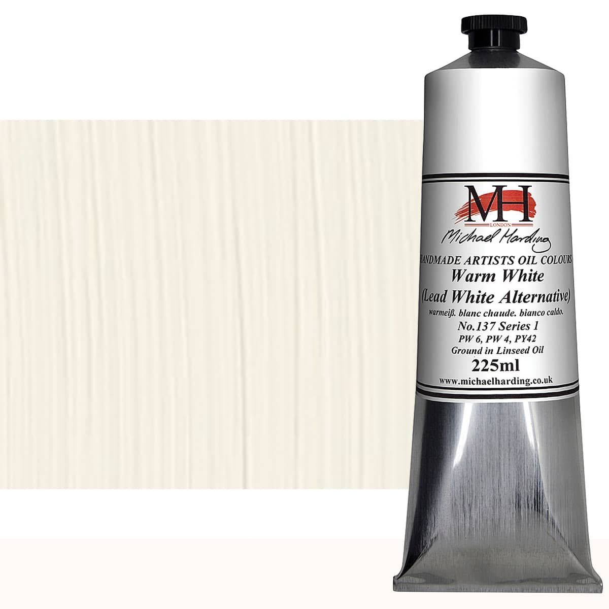 Michael Harding Oil Color - Warm White, 225ml Tube | Jerry's Artarama
