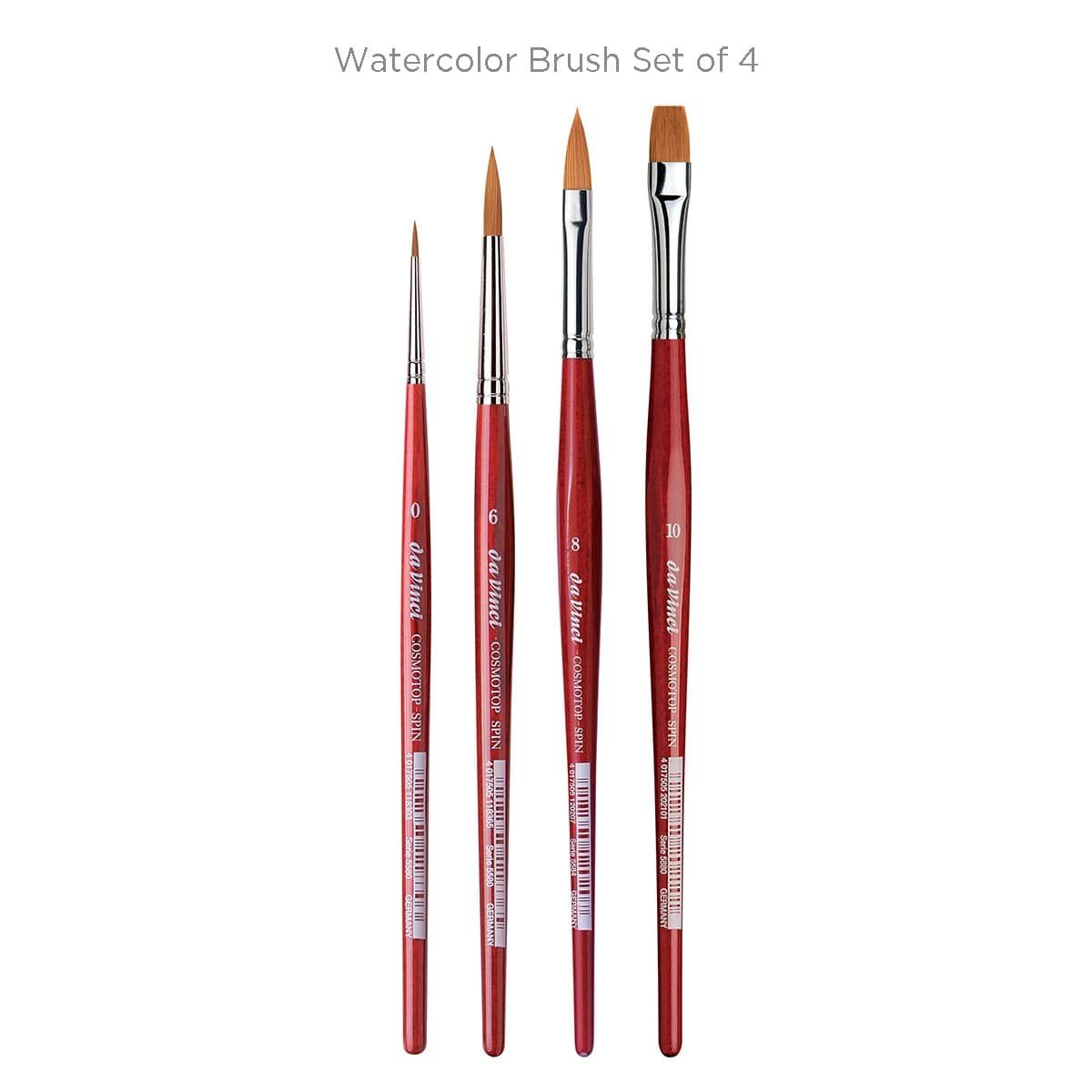 Watercolor Brush Set of 4