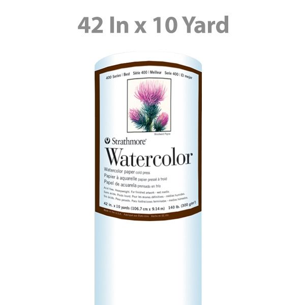 Strathmore Paper Roll 400 Watercolor 42"x10 Yd Roll