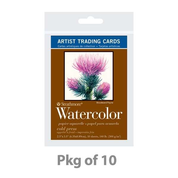 Strathmore Watercolor Artist Trading Cards, 2-1/2