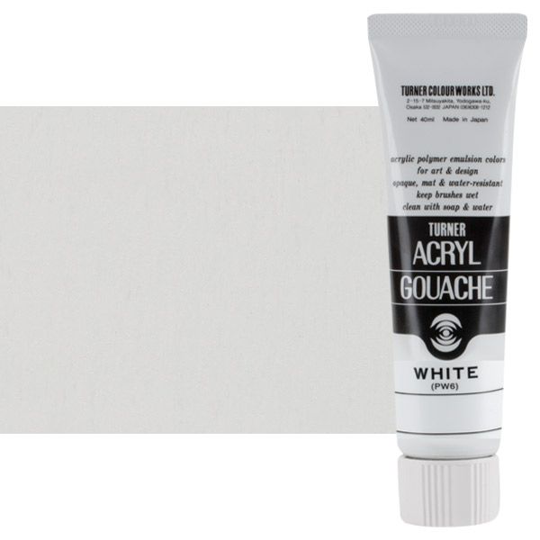 Turner Artist Acryl Gouache White, 40ml Jerry's Artarama