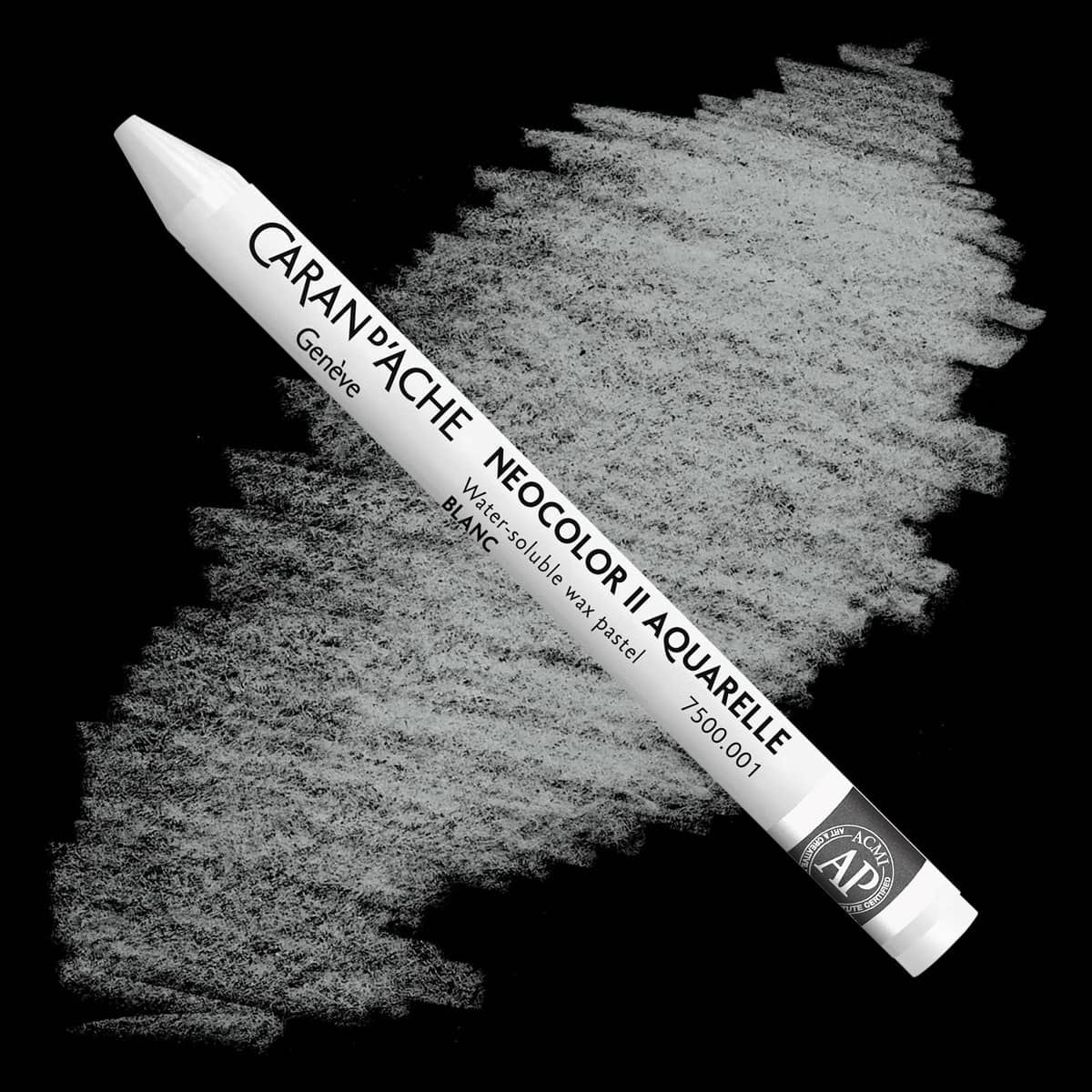 Caran d'Ache Neocolor II Water-Soluble Wax Pastels - White, No. 001