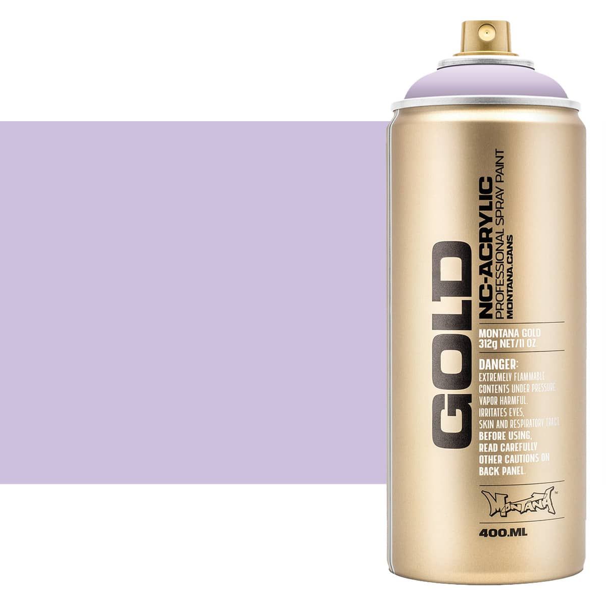 Montana GOLD Acrylic Professional Spray Paint 400 ml - White Lilac