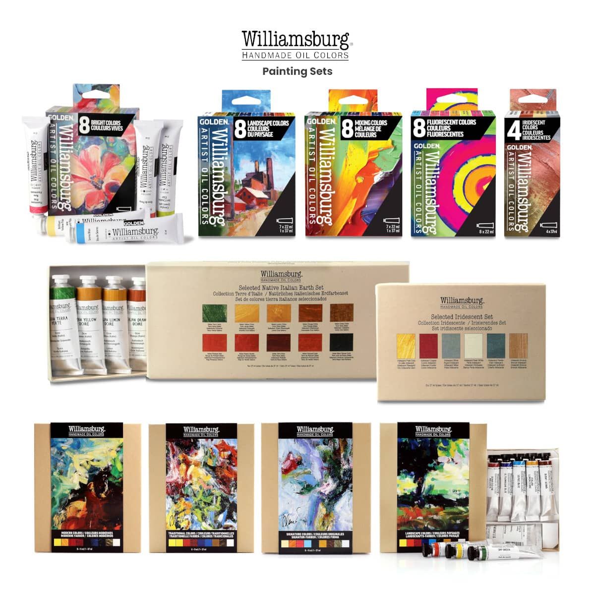 Williamsburg Handmade Oil Starter Paint Sets | Jerry's Artarama