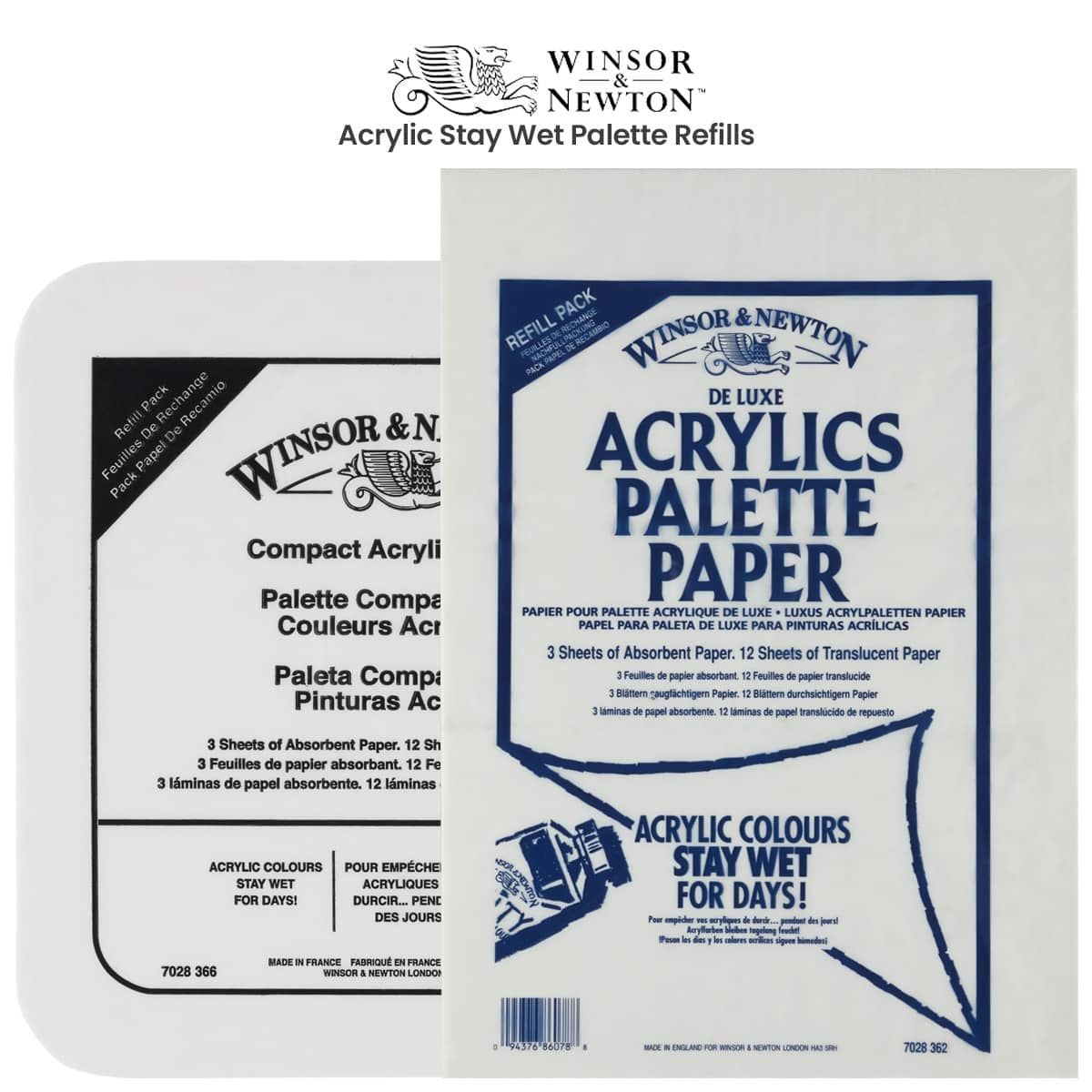  Masterson Sta-Wet Handy Palette Acrylic Paper Refill