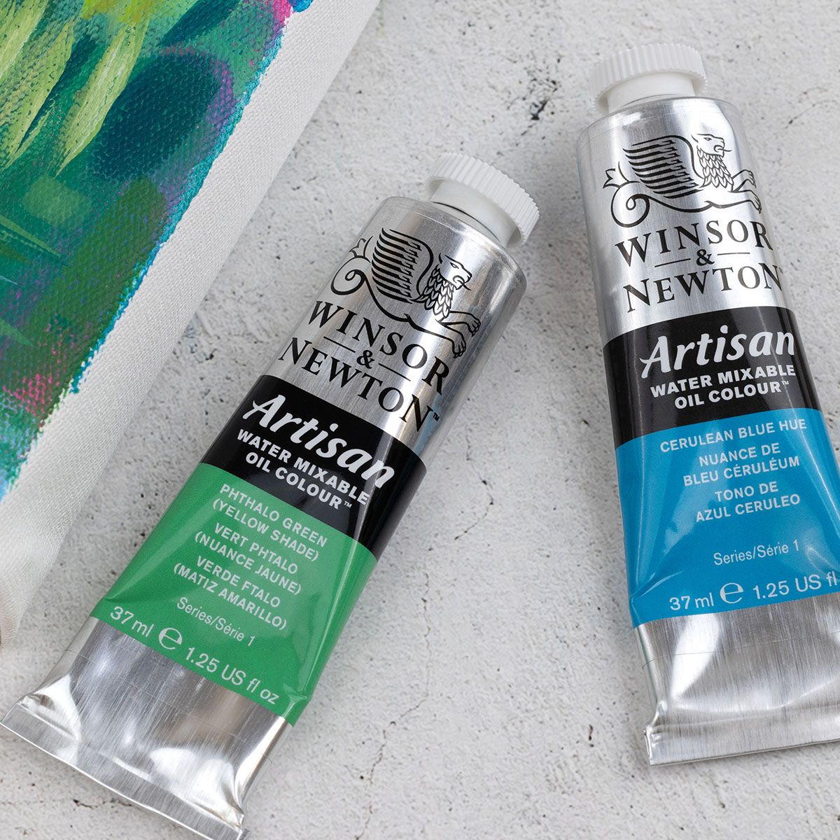 Winsor & Newton Artisan Water Mixable Oil Paint - Set of 10 Colors, 1.25  tubes