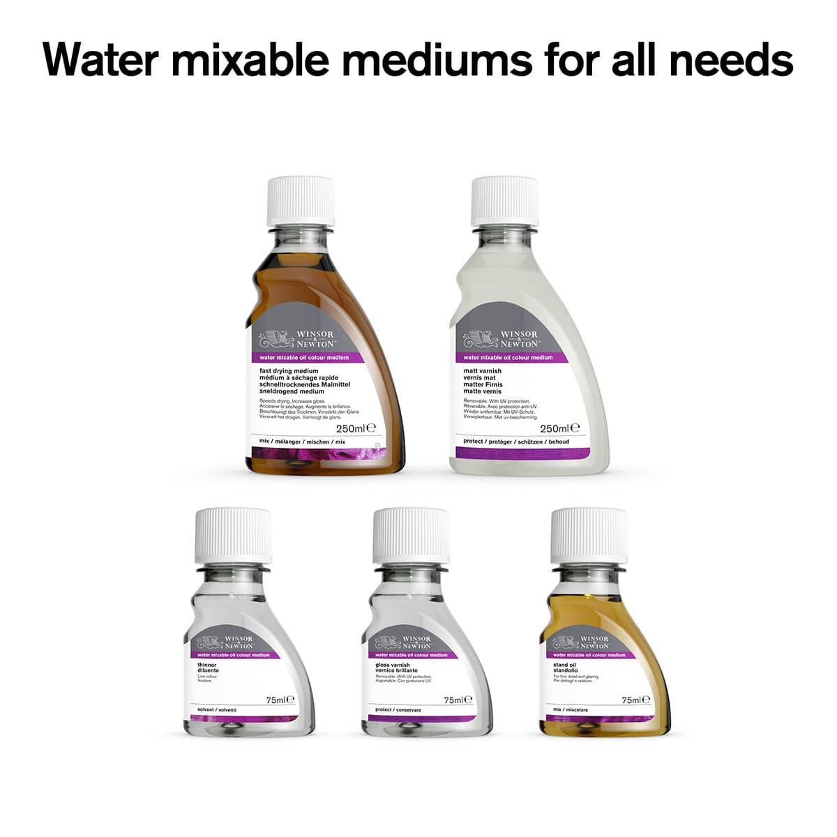 Water mixable mediums for all needs