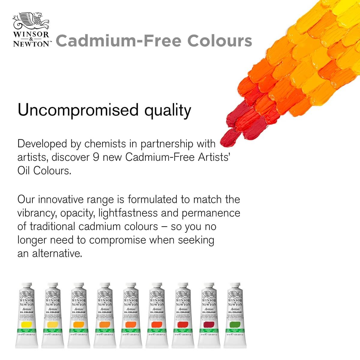 9 NEW Cadmium-Free Artists' Oil Colours