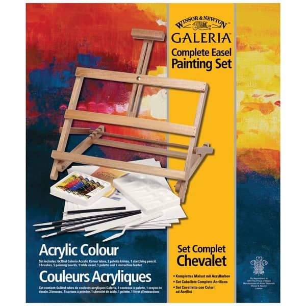 Galeria Acrylic Complete Easel Painting Set