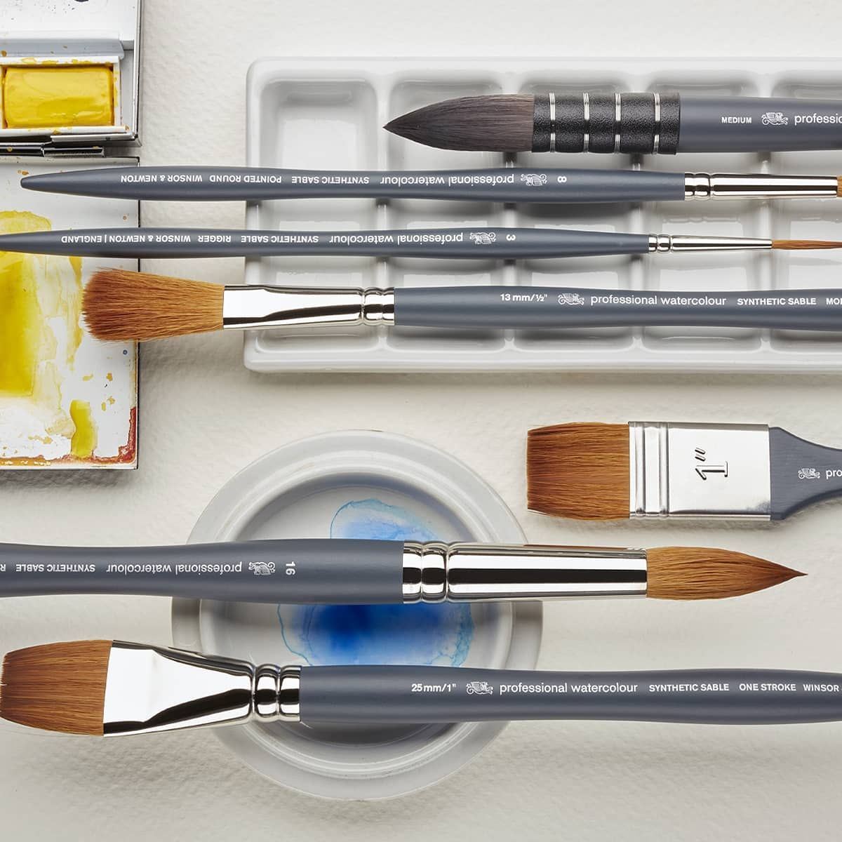 Professional Watercolor Synthetic Brushes