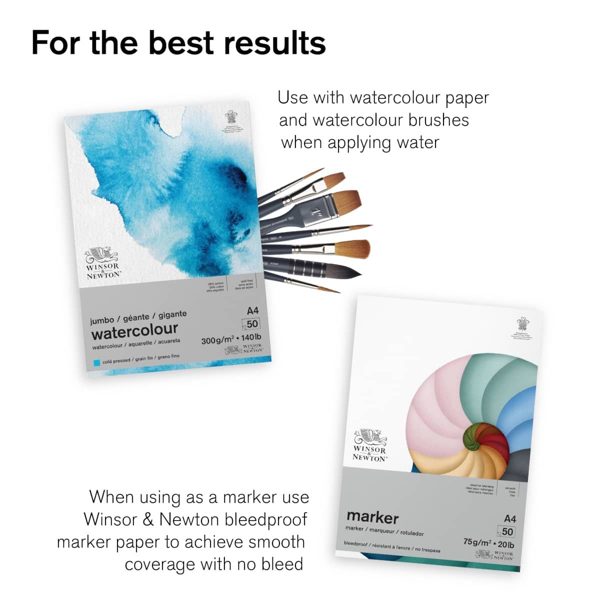 Use with Winsor & Newton products to achieve the best results 
