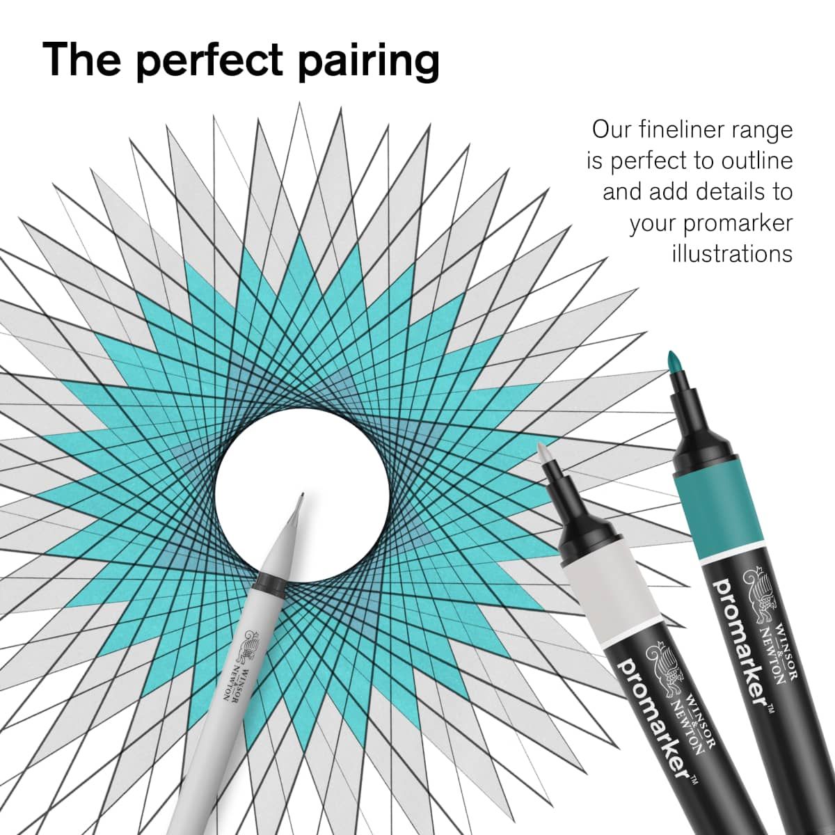 Perfect for sweeping lines in a range of thicknesses
